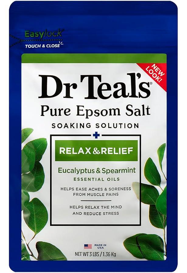 Dr. Teal's Pure Epsom Salt Foot Soak With Cooling Peppermint, 909g